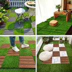 GOESWELL Interlocking Grass Tiles 12x12 Inch 50 Pack Drainage - Image 7