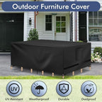 Richwon Patio Table Covers, Waterproof Rectangle, Heavy Duty - Image 5