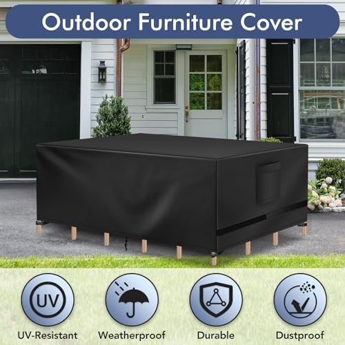 Richwon Patio Table Covers, Waterproof Rectangle, Heavy Duty - Image 5