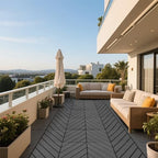 Plastic Interlocking Deck Tiles, 44 Pack, Non-Slip Patio Floor Decking Tiles - Image 6