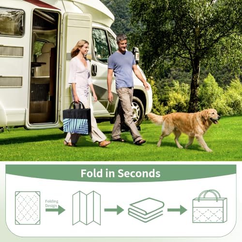 GENIMO Outdoor Rug, Waterproof Plastic Rugs 10'x14' - Image 6