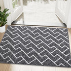 OLANLY Front Door Mat 48x32, Low-Profile Easy Clean Doormat by OLANLY