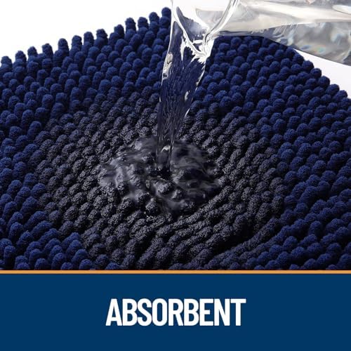 OLANLY Dog Door Mat for Muddy Paws 47x17, Super Absorbent Chenille Mud Mat - Image 3