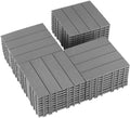 36 PCS Plastic Interlocking Deck Tiles by SkillMaid