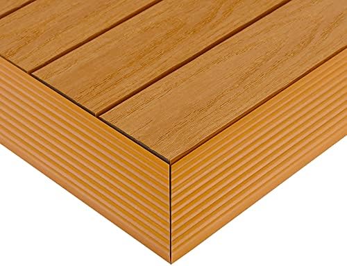 1/6 ft. x 1 ft. Quick Deck Composite Deck Tile Outside Corner Fascia in by NewTechWood