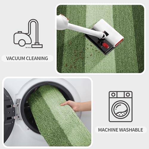 Kitinjoy Indoor Outdoor Door Mat, 70x32 Non-Slip Dirt Trapper Doormats - Image 5