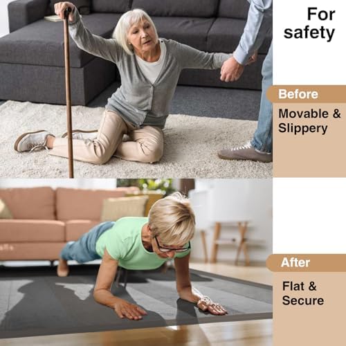 Carpet Edge Trim Binding Rug Edge Protector Thin Rugs Black 10FT - Image 2