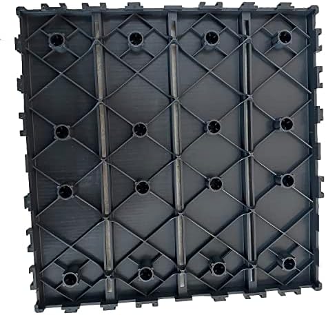 60 sq. ft Plastic Interlocking Deck Tiles, Patio Floor Decking Tiles - Image 3