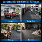 Jocoevol 40-Pcs Interlocking Tile, 15.7 x 15.7in Garage Floor Tiles - Image 7