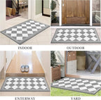 godehone 23.6" x 34.6" Front Door Mat, Heavy Duty Dirt Mud Trapper Doormat - Image 6