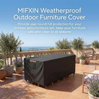 Patio Rectangular Table Chair Set Cover Waterproof 420D Heavy Duty Large - Image 2