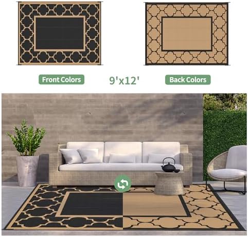 GENIMO Outdoor Rug, Waterproof Plastic Rugs - Image 4