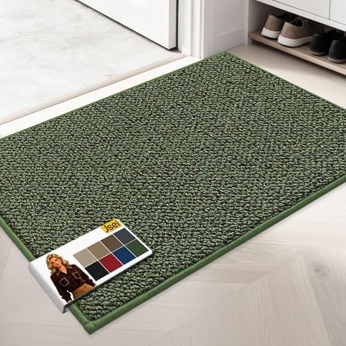 JSEI Dirt Trapper Door Mat 24" x 36", Non-Slip Washable Doormats by JSEI