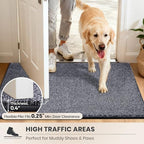 PURRUGS Hallway Runner Rug, Bluish Grey-Black - Image 6