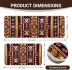 Southwest Native American Indian Kitchen Rugs Set of 2 - Image 3