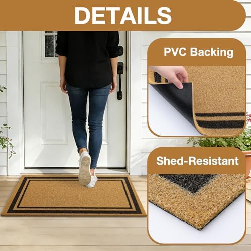 OLANLY Front Door Mat 47x32, Low Profile Doormat - Image 5