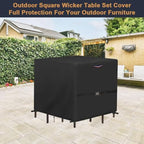 Outdoor Waterproof Dining Table Bar Set Cover - Image 6