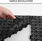 FAHKNS 12 PCS Interlocking Drainage Mat, 12“x12” Drainage Tiles Interlocking - Image 3