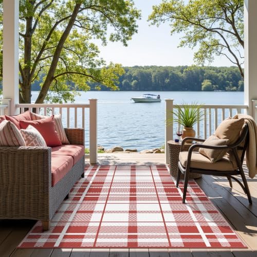 GENIMO Outdoor Rug, Waterproof Plastic Rugs - Image 5
