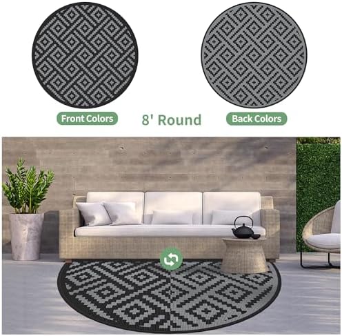 GENIMO Outdoor Rug, Waterproof Plastic Rugs - Image 2
