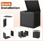 Outdoor Storage Box, Resin Deck Boxes Indoor and outdoor, Waterproof Storage - Image 7