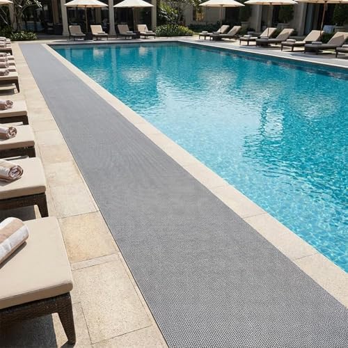 Thick PVC Drainage Floor Mat 2x9FT, Non Slip Flooring Mats Swimming Pool - Image 2