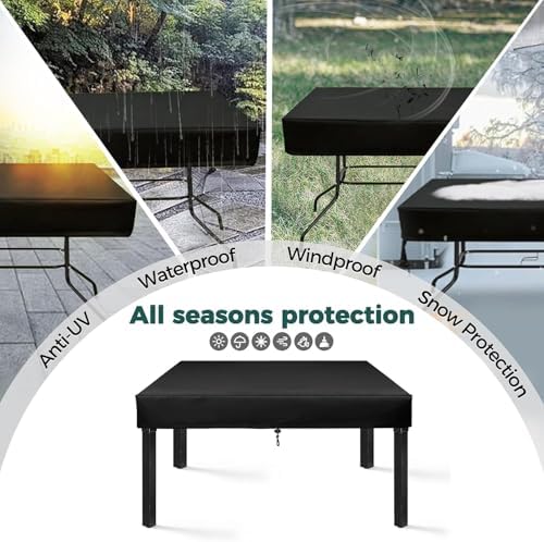 SUNICO Outdoor Table Covers Waterproof Rectangle 70x40x6in - Image 6