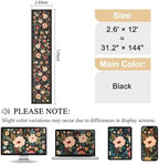DUKINO 2.6x12 Kitchen Runner Rug, Floral Non Slip Long Washable Rug - Image 2
