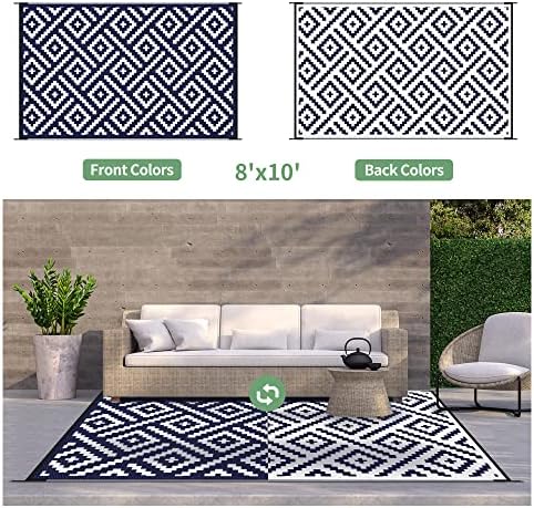 GENIMO Outdoor Rug, Waterproof Plastic Rugs - Image 3