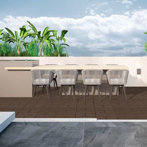 Interlocking Deck Tiles Outdoor Waterproof, Composite Patio Flooring - Image 2