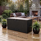 YITAHOME 120 Gallon Outdoor Storage Deck Box - Image 6