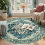 RELEANY Washable Area Rug, Round 4ft - Image 2