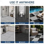 Interlocking Drainage Tiles 50PCS Modular Interlocking Cushion 12" x 12" - Image 6