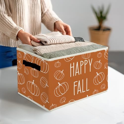 Hello Fall Pumpkin Storage Bins & Boxes - Image 3