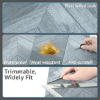 Art3d 10-Pack Herringbone Peel and Stick Floor Tiles - Image 6