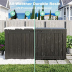 PatioZen 75 Gallon Resin Deck Box, Outdoor Lockable Storage Box - Image 5