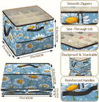 Daisy Floral Shoe Organizer for Closet - Image 3