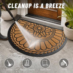 Mibao Half Round Door Mat, Semicircular Entrance - Image 4