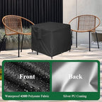 Outdoor Wicker End Side Tables Cover - Image 4