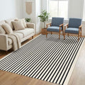 KILOCOCO Beige Striped Rug 5x7 Area Rugs by Kilococo