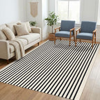 KILOCOCO Beige Striped Rug 5x7 Area Rugs by Kilococo