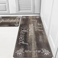 HEBE Anti Fatigue Kitchen Mat Set of 2, Cushioned Kitchen Mats by HEBE