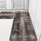 HEBE Anti Fatigue Kitchen Mat Set of 2, Cushioned Kitchen Mats by HEBE