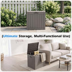 Outdoor Storage Box Waterproof, 35 Gallon Deck Box - Image 6