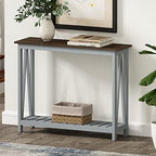 ChooChoo Farmhouse Console Table, Narrow Sofa Table by ChooChoo