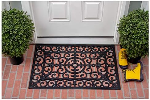 Calloway Mills 900092436 Fleur De Lis Rubber Doormat 2' x 3' - Image 6