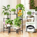 7 Tiers Plant Stand Indoor for Multiple Large Planter, Tall Tiered Folding - Image 4