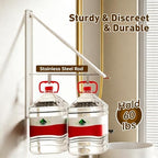 Clothes Drying Rack, Laundry Room Wall Mounted Retractable Clothes Hanger - Image 4