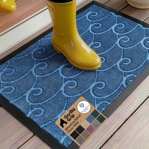 GORILLA GRIP WeatherMAX Door Mat, Indoor Outdoor by GorillaGrip
