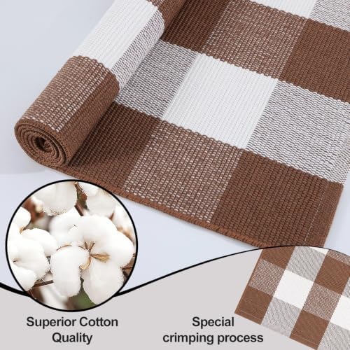OLANLY Buffalo Plaid Rug 3' x 5' - Image 5
